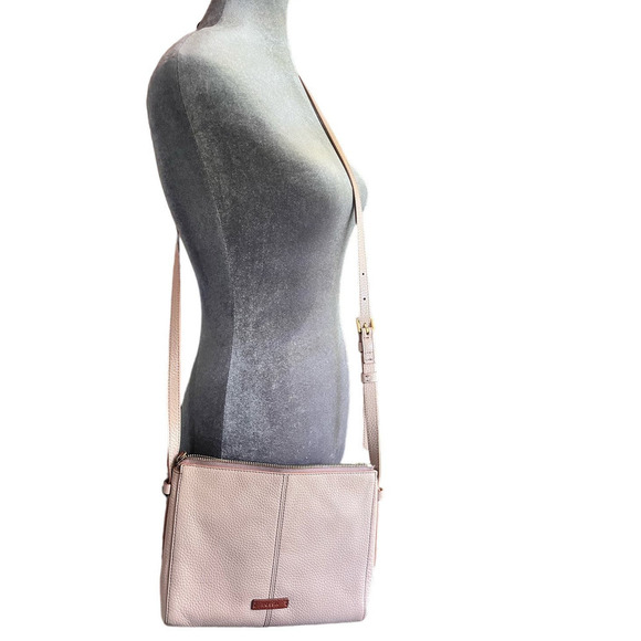Fossil Crossbody Handbag, Tan with Tan Trim, Very Clean - Picture 1 of 7